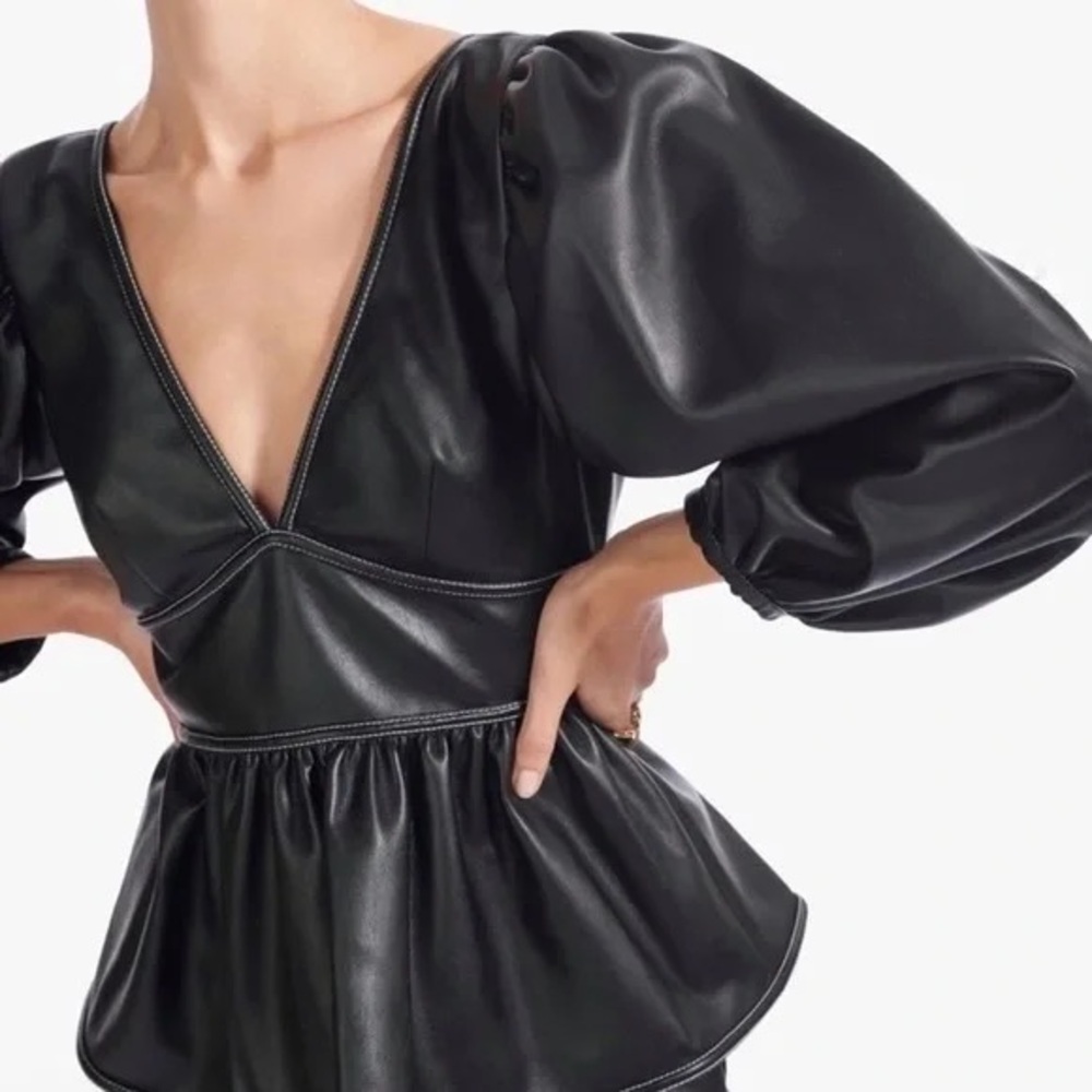 Faux STAUD leather TOP BY Verona